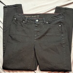 Talbots Women's Black "Heritage" Slim Ankle Stretch Denim Jeans Size 8/29